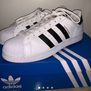 Adidas Originals Superstar Sneakers in WHITE